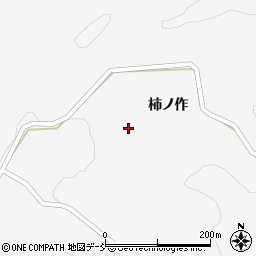 福島県二本松市針道柿ノ作周辺の地図