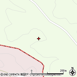 福島県伊達郡川俣町山木屋向長橋山周辺の地図