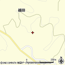 福島県二本松市木幡中越周辺の地図