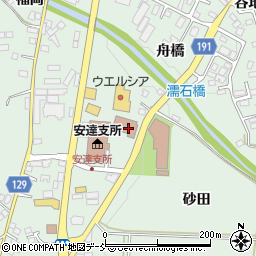 福島県二本松市油井濡石周辺の地図