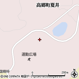 喜多方市　高郷体育館周辺の地図