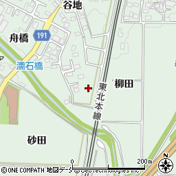 福島県二本松市油井柳田周辺の地図