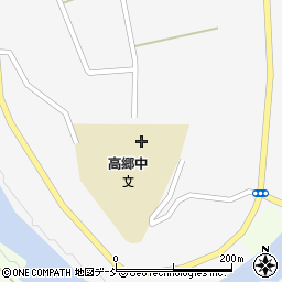 喜多方市役所高郷総合支所　高郷学校給食センター周辺の地図