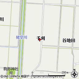 福島県喜多方市塩川町新江木（千刈）周辺の地図
