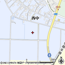 新潟県三条市西中周辺の地図