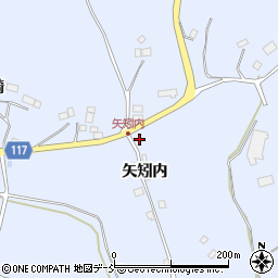 福島県二本松市上川崎矢矧内周辺の地図