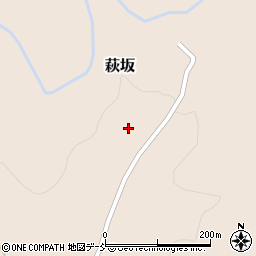 福島県二本松市萩坂32周辺の地図
