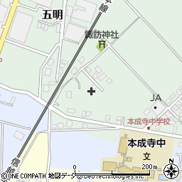 新潟県三条市五明周辺の地図