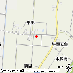福島県喜多方市塩川町小府根前田1080周辺の地図