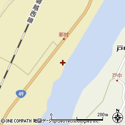 福島県耶麻郡西会津町上野尻戸中向周辺の地図