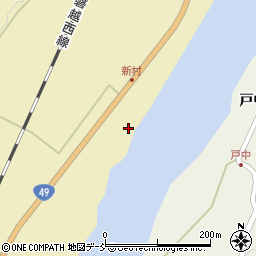 福島県西会津町（耶麻郡）上野尻（戸中向）周辺の地図
