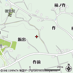 福島県二本松市油井飯出周辺の地図