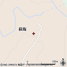 福島県二本松市萩坂6周辺の地図