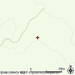 福島県伊達郡川俣町山木屋中森山周辺の地図