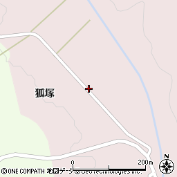 福島県喜多方市高郷町夏井二ノ沢周辺の地図