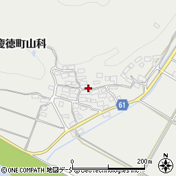 福島県喜多方市慶徳町山科山崎周辺の地図