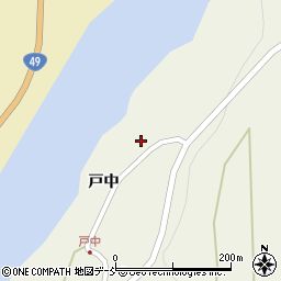 福島県耶麻郡西会津町新郷大字三河戸中平周辺の地図