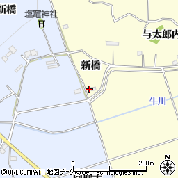 福島県南相馬市原町区中太田新橋224周辺の地図