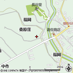 福島県二本松市油井桑原窪周辺の地図