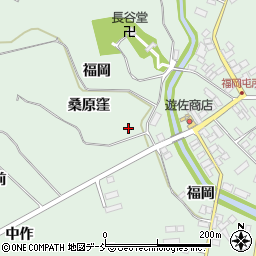 福島県二本松市油井（桑原窪）周辺の地図