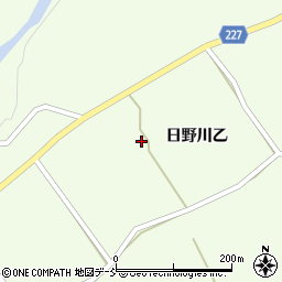 新潟県阿賀町（東蒲原郡）日野川周辺の地図