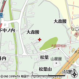 福島県二本松市油井大森腰17-3周辺の地図