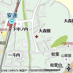 福島県二本松市油井大森腰25-5周辺の地図
