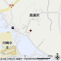 福島県二本松市小沢菖蒲沢周辺の地図