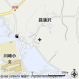 福島県二本松市小沢（菖蒲沢）周辺の地図