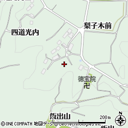 福島県二本松市油井梨子木周辺の地図