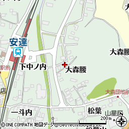 福島県二本松市油井大森腰56-1周辺の地図