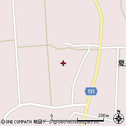 福島県喜多方市高郷町夏井釜場周辺の地図