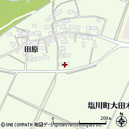 福島県喜多方市塩川町大田木田原4180周辺の地図