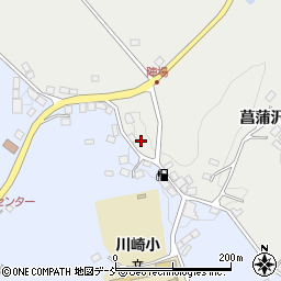 福島県二本松市小沢陣場周辺の地図