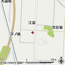 福島県喜多方市塩川町新江木江添周辺の地図
