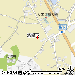 福島県南相馬市原町区雫（塔場下）周辺の地図
