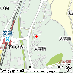 福島県二本松市油井大森腰36-5周辺の地図