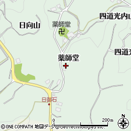 福島県二本松市油井薬師堂周辺の地図