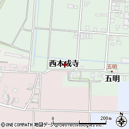 新潟県三条市西本成寺周辺の地図