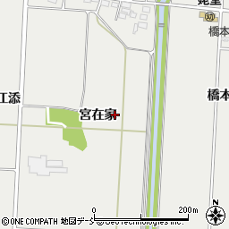 福島県喜多方市塩川町新江木宮在家周辺の地図