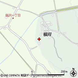 福島県二本松市油井根岸山周辺の地図