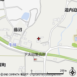 福島県南相馬市原町区下太田（道内迫）周辺の地図