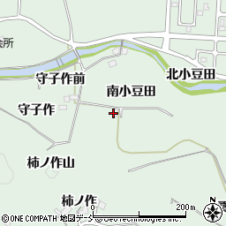 福島県二本松市油井南小豆田周辺の地図