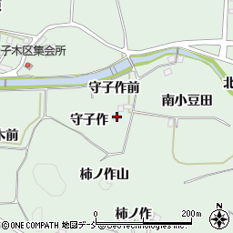 福島県二本松市油井守子作19周辺の地図