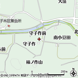 福島県二本松市油井（守子作）周辺の地図