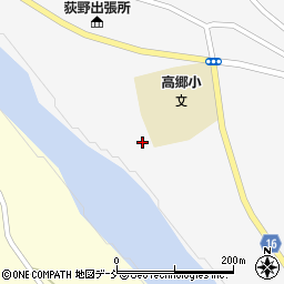 高郷　郷土資料館周辺の地図