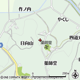 福島県二本松市油井薬師堂18周辺の地図