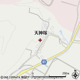 福島県喜多方市慶徳町山科（天神塚）周辺の地図