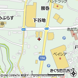 福島県二本松市油井（下谷地）周辺の地図