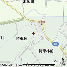 福島県二本松市油井持東林周辺の地図